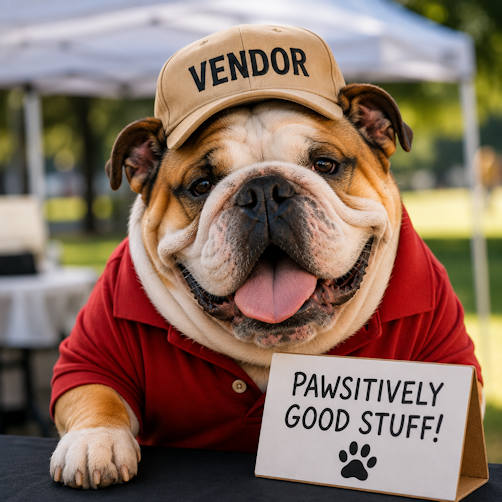 Dog vendor at Howl-O-Wine